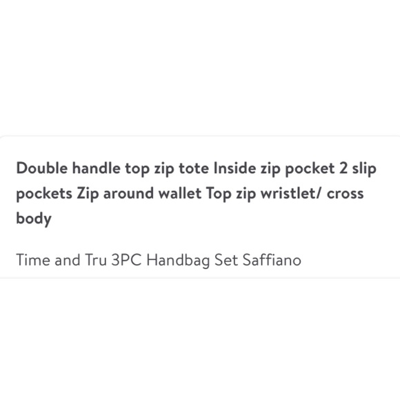 Saffiano 3 Piece HandBag Set - Picture 7 of 8